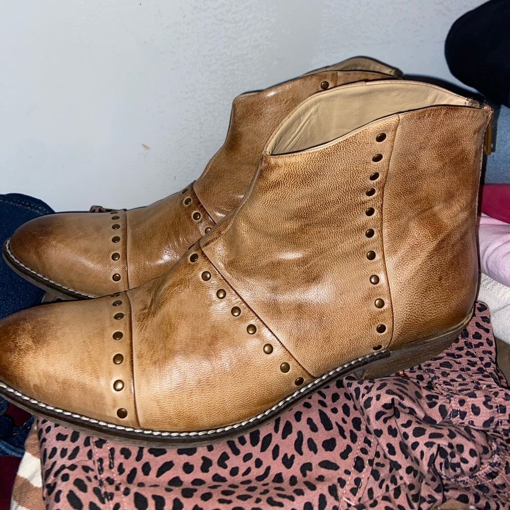 Diba True Leather Zippered Booties